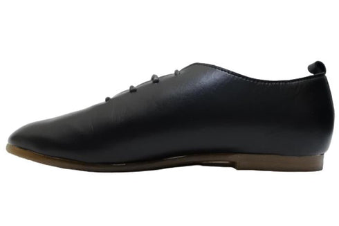 【かぼちゃの馬車CA-15 ブラック】ころんと靴紐シューズ